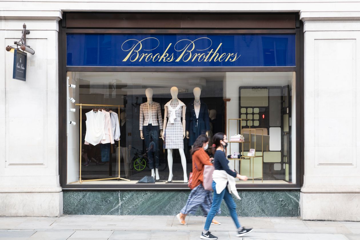 A Brooks Brothers clothing store in London